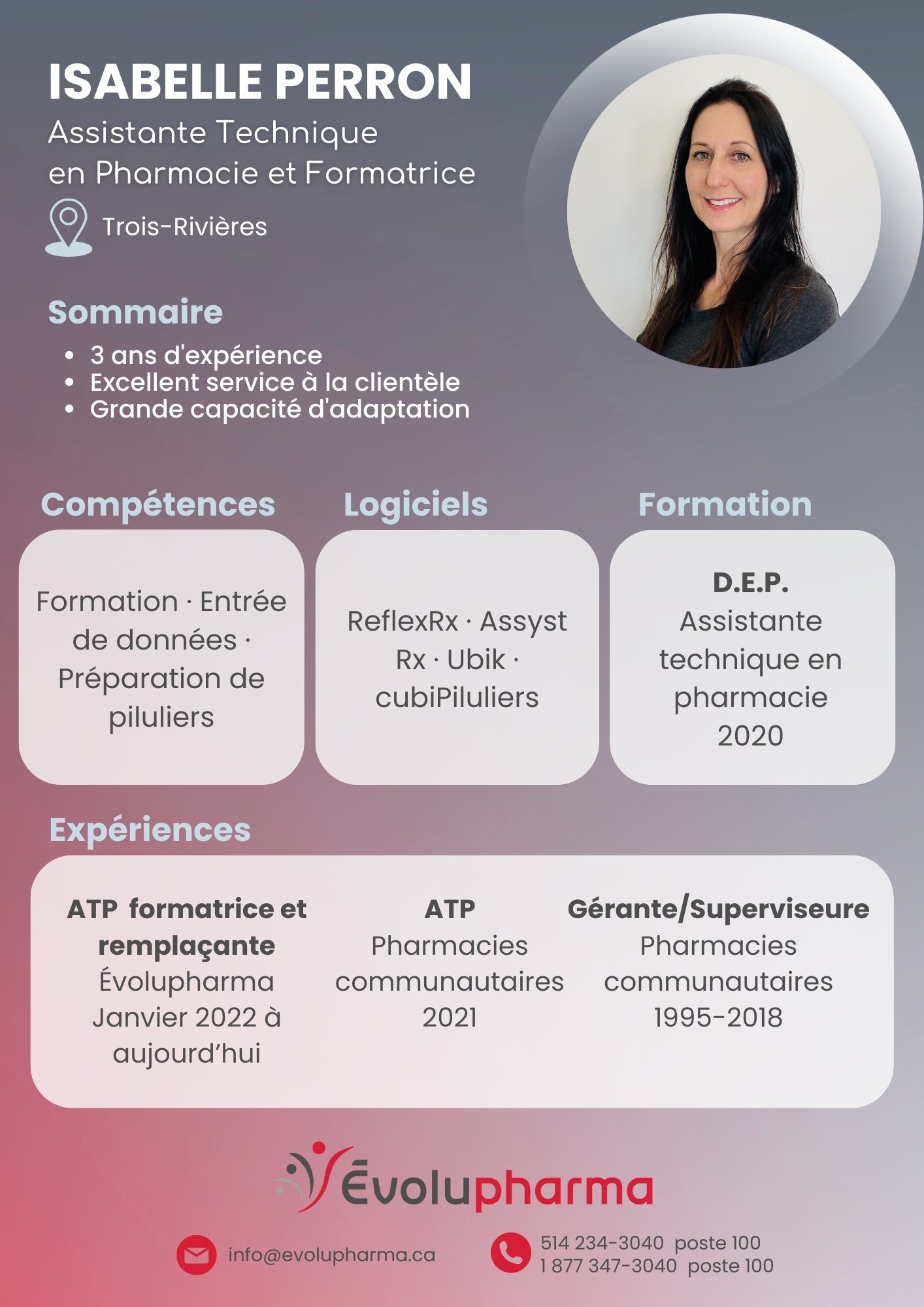 Isabelle Perron - Remplacement